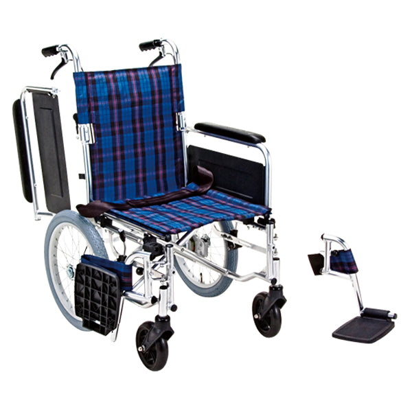 マキテック 介助式車椅子 多機能 背折れ スイングアウト 車いす KS70 